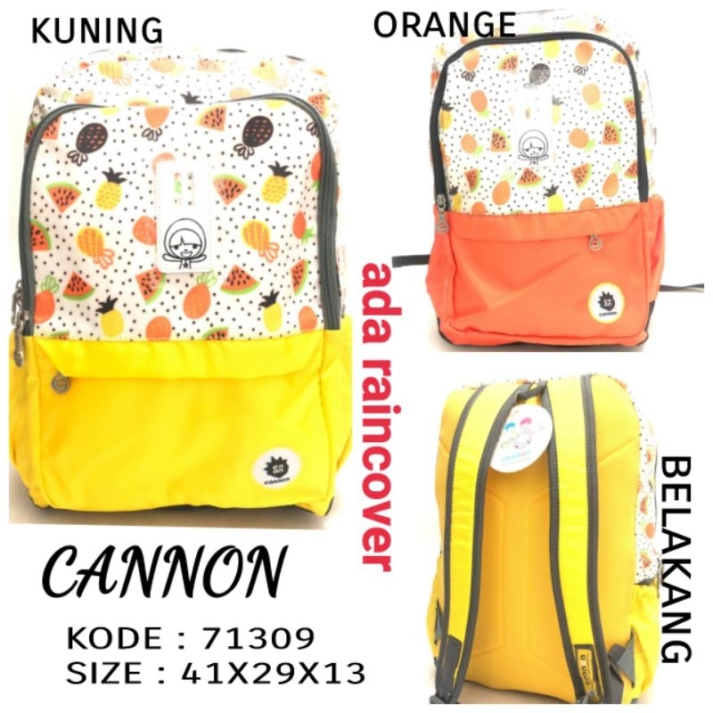 Tas Ransel Backpack Anak Cannon 71309 Tas Cannon Karakter Semangka Nanas