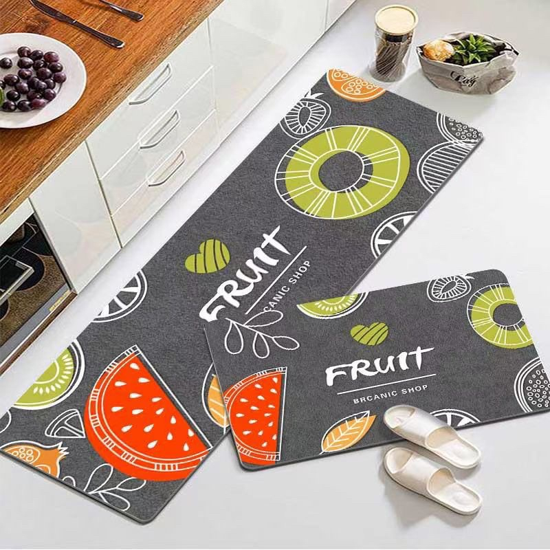 Swopply HL0466 2 in 1 Kitchen Floor Mat /Keset Alas Lantai Kamar Tidur Rumah Dapur Anti Selip/Keset kaki dapur