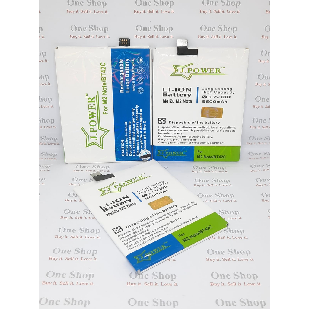 Batre batrai baterai MEIZU M2 NOTE - BT42C DOUBLE POWER JPOWER
