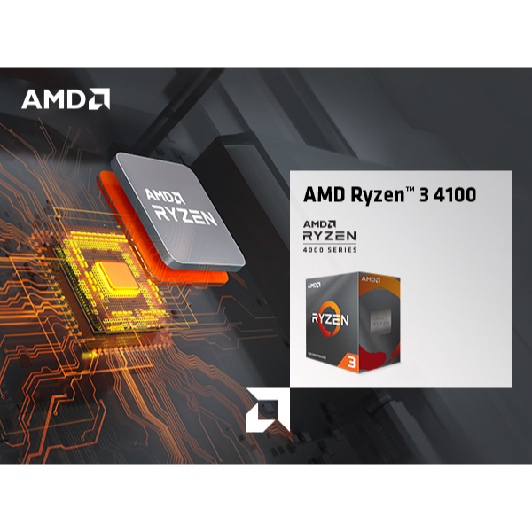 AMD Ryzen 3 4100 3.8Ghz Up To 4.0Ghz Cache 4MB 65W AM4 [BOX] - 4 Core