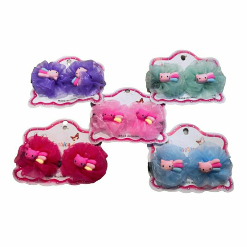 JEPIT RAMBUT TILE HELLO KITTY 2PCS