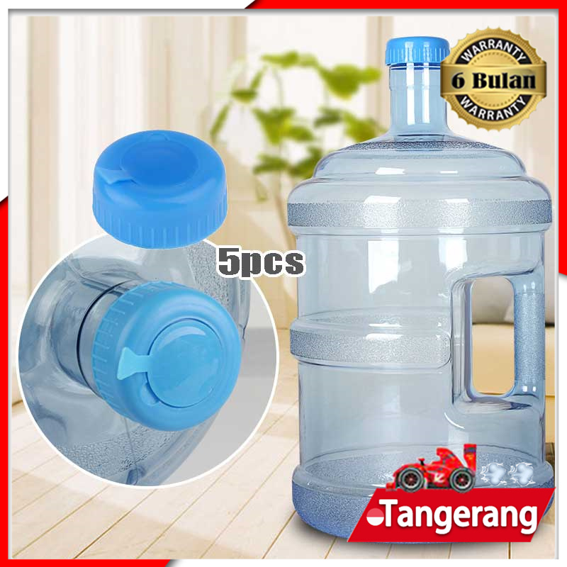 5pcs/Set Tutup Galon Tutup Aqua Galon Tutup Dispenser Penutup Air Galon Aqua Anti Tumpah