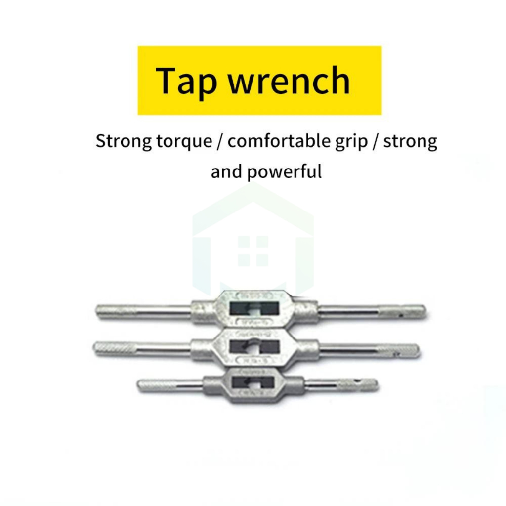 Adjustable Tap Wrench Thread Metrik Handle Keran Menekan Alat untuk Membesarkan Lubang Alat Aksesoris untuk Kerajinan Kayu
