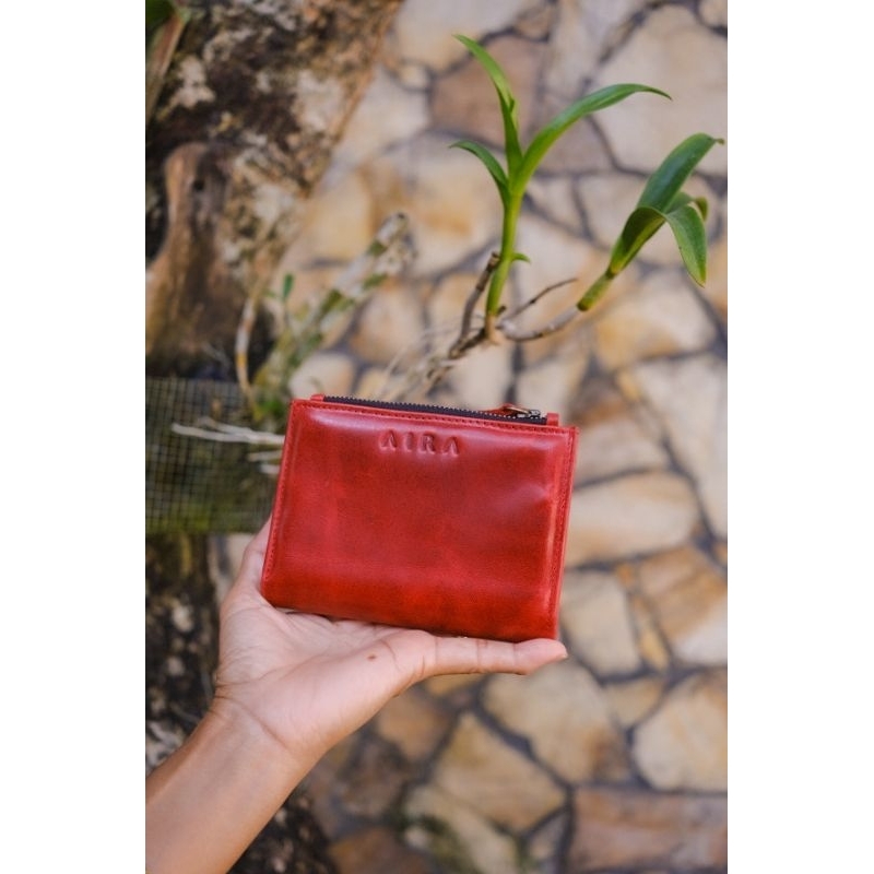 Dompet Kulit Asli Wanita Gia Wallet Dompet Lipat Dompet Kartu