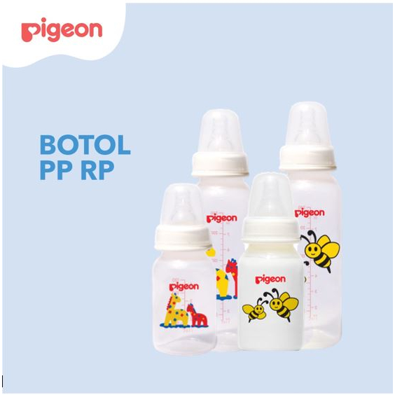 PIGEON Botol Susu PP RP (Tersedia Ukuran dan Motif)