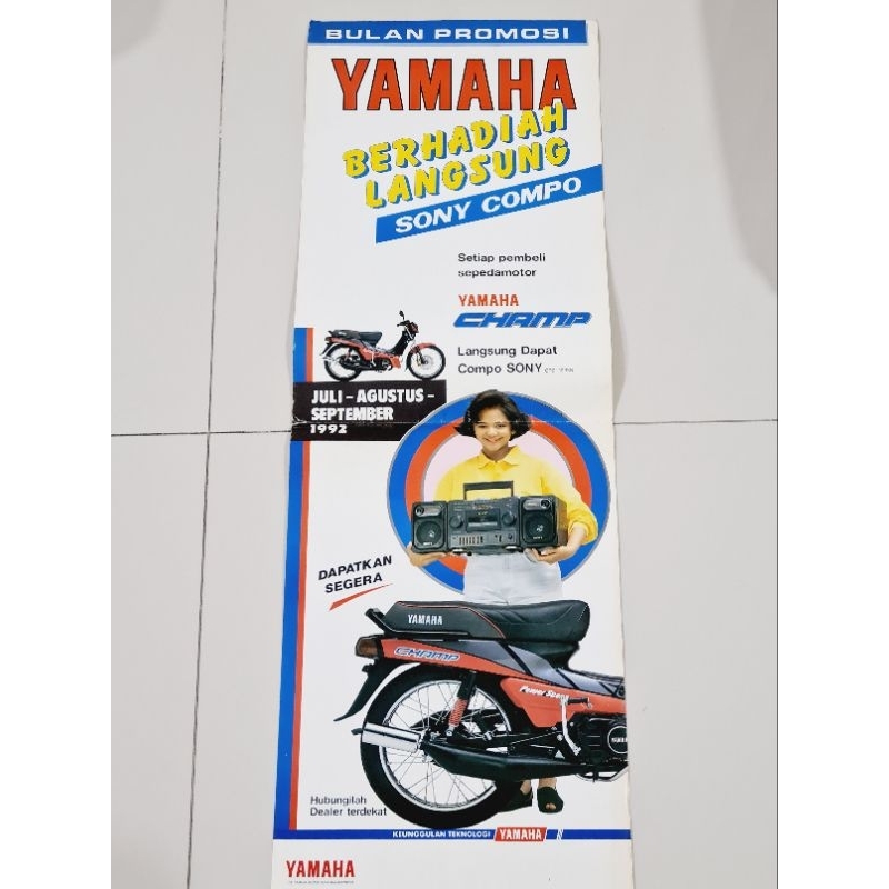 Poster Jumbo Motor YAMAHA CHAMP ORI