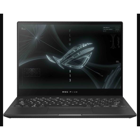 LAPTOP GAMING 2IN1 ASUS ROG FLOW X13 GV301QH AMD RYZEN 9 5980HS RAM 32GB 1TB SSD GTX1650-4GB MAX-Q DESIGN TOUCH BL FP WIN10PRO BLACK