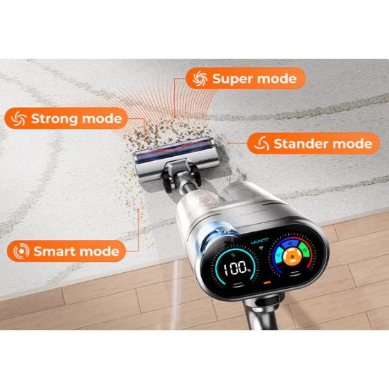 Uwant V100 Smart Cordless Vacuum Cleaner Empty Garbage Automatically Penyedot Sedot Debu Perawatan Lantai Wireless Tanpa Kabel