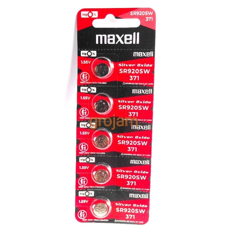 Baterai Maxell 371 920 SR920 Maxell 626 377 SR626SW Maxell 364 621 SR621SW Original