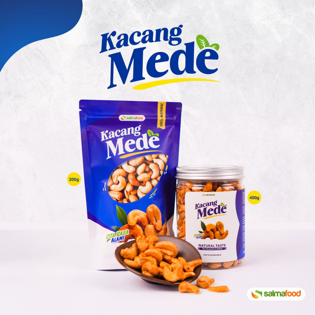 Kacang Mede Panggang  Premium Utuh Mete Roasted Renyah Siap Makan