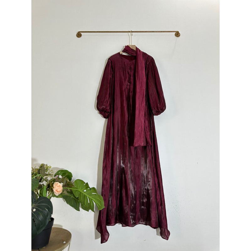 luna shimer full puring set pashmina