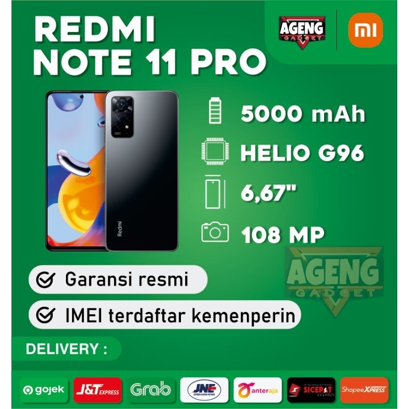 Redmi note 11 Pro 4G 8/128 Garansi resmi 100% Original