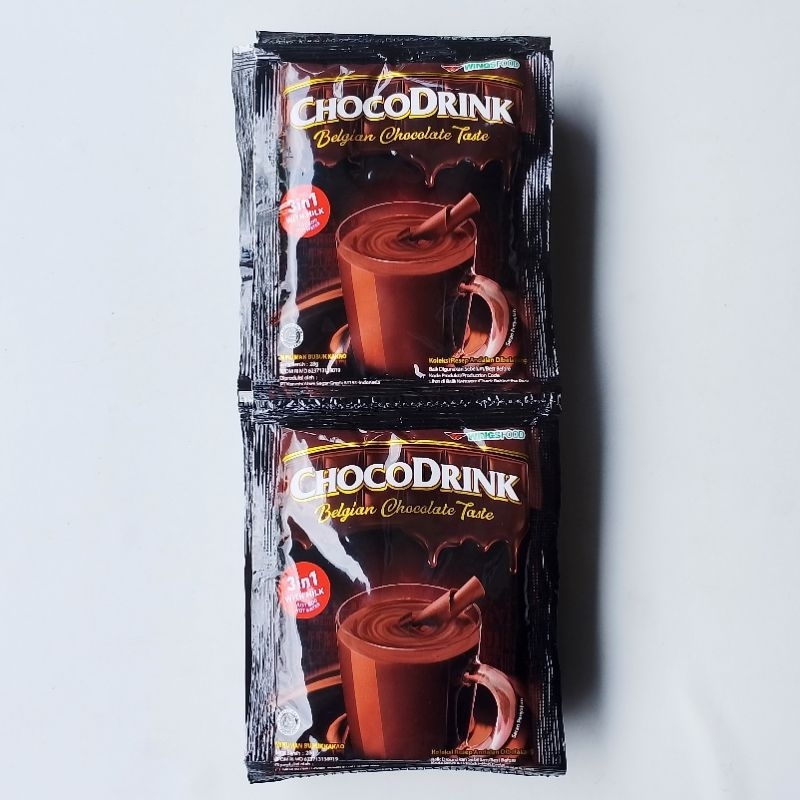 

Choco Drink Belgian Chocolate Taste Renceng 10 pcs x 28 gr
