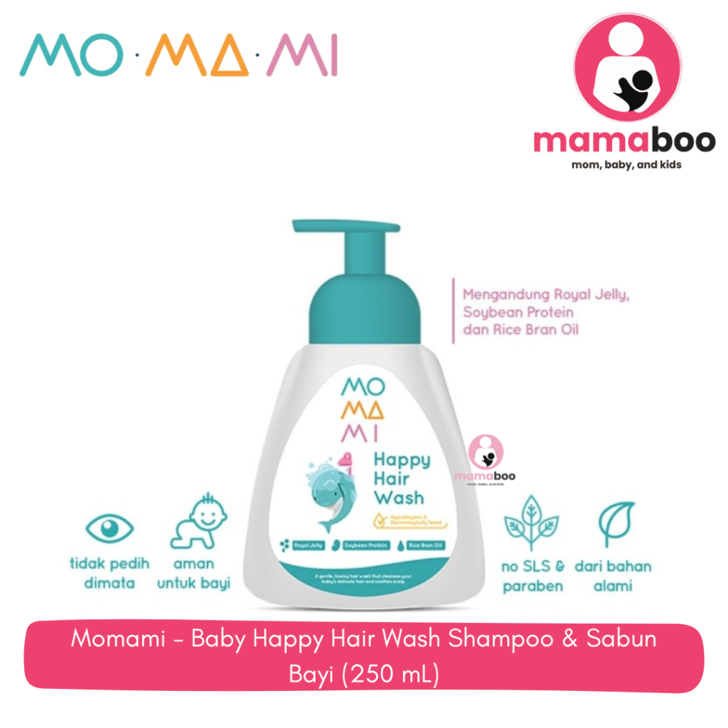 Momami - Baby Happy Hair Wash Shampoo &amp; Sabun Bayi (250 mL)