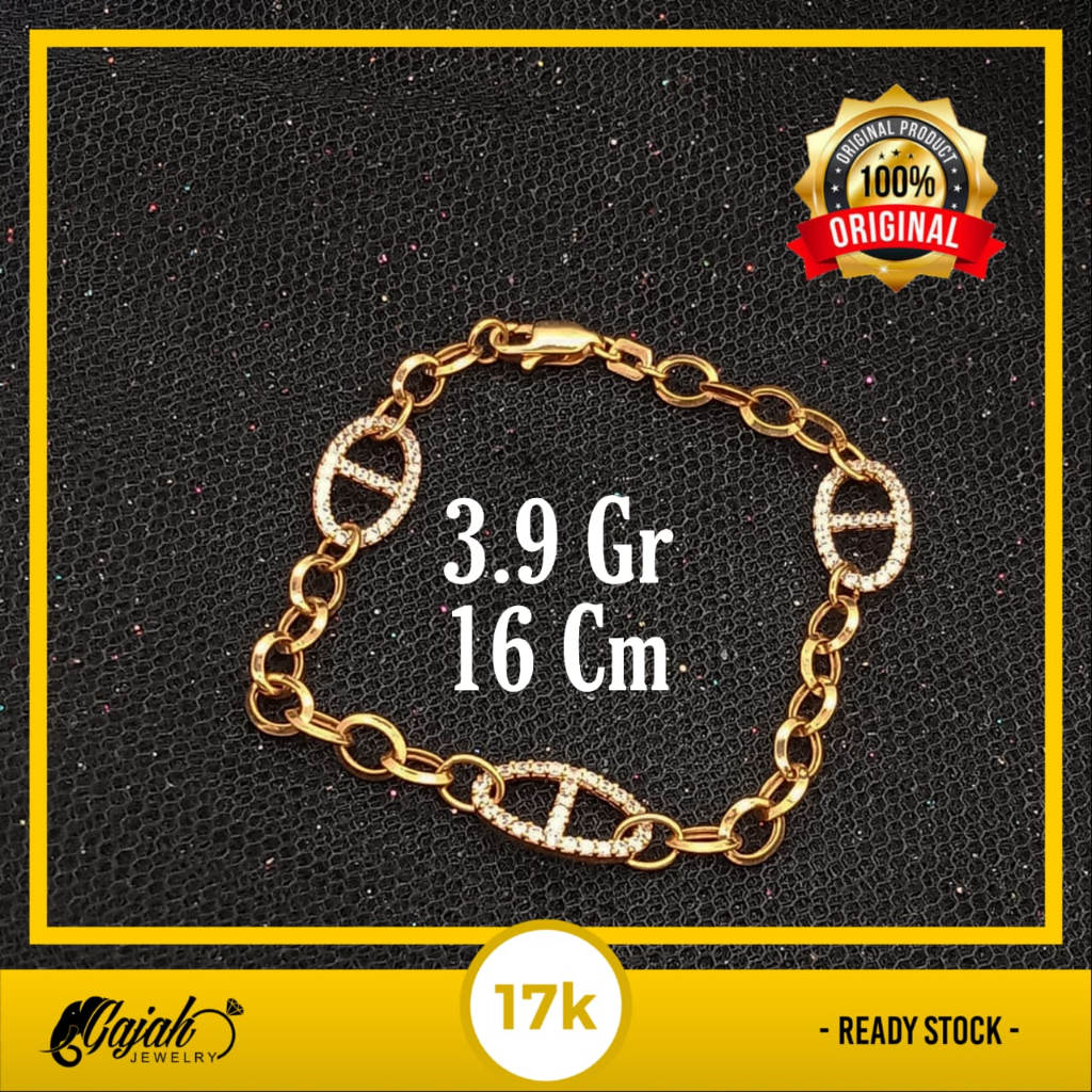 Gelang Emas 17K - 3.9 Gr Kadar 750 - 5359