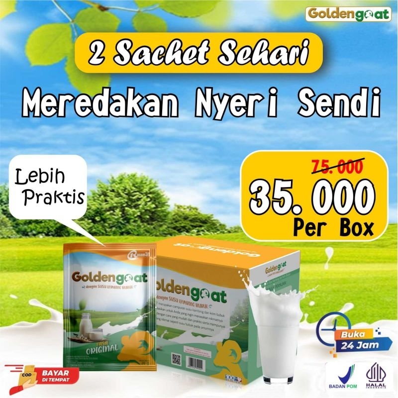 

SUSU KAMBING ETAWA GOLDENGOAT 1 Box - Membantu atasi Sesak Nafas, Nyeri sendi