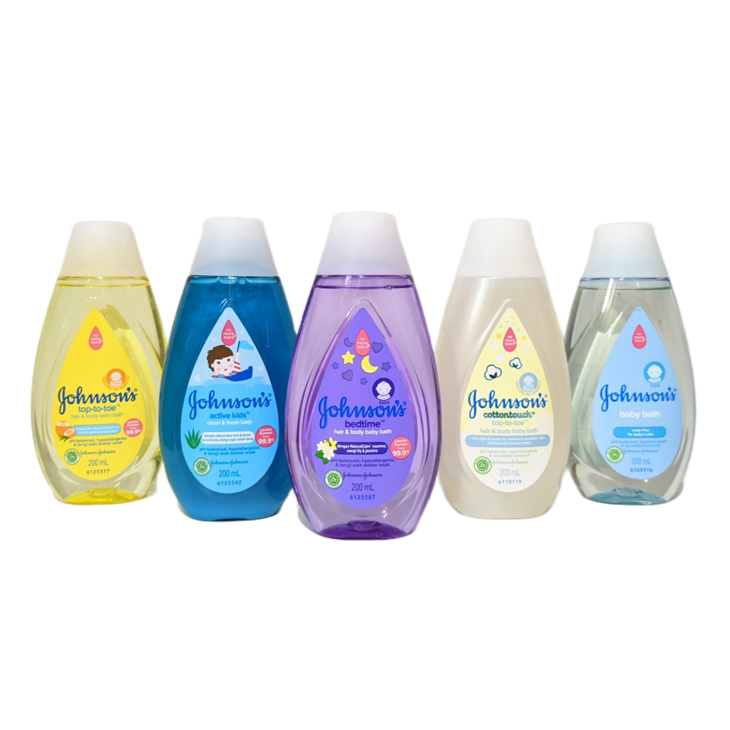 JOHNSON'S Hair &amp; Body Baby Bath - Sabun Bayi 2in1 200ml 100ml