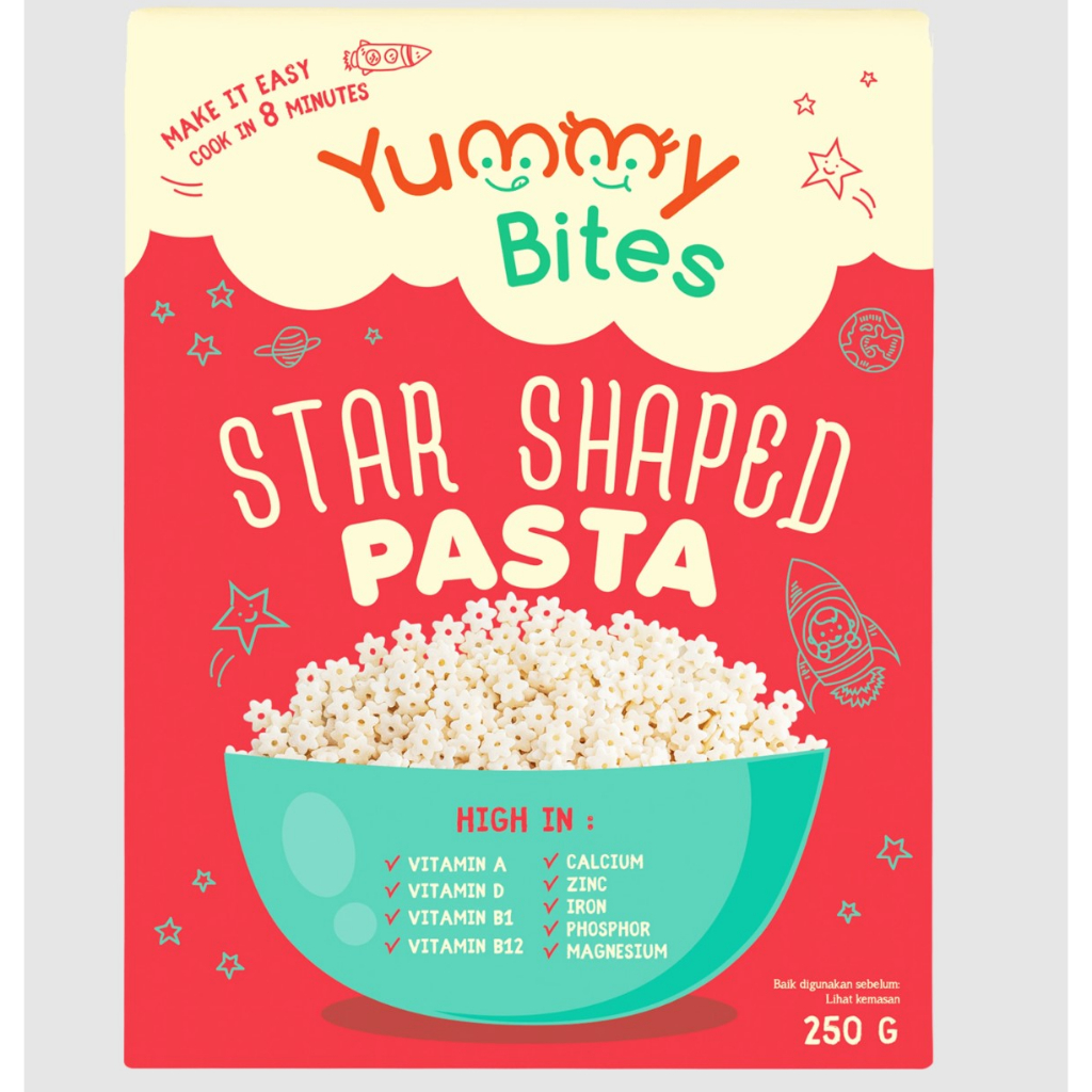 Yummy Bites Star Shaped Pasta | Pasta Berbentuk Bintang