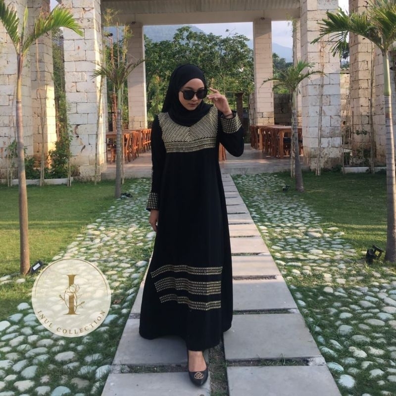 Abaya Arohi Abaya Hitam Abaya Premium Jetblack