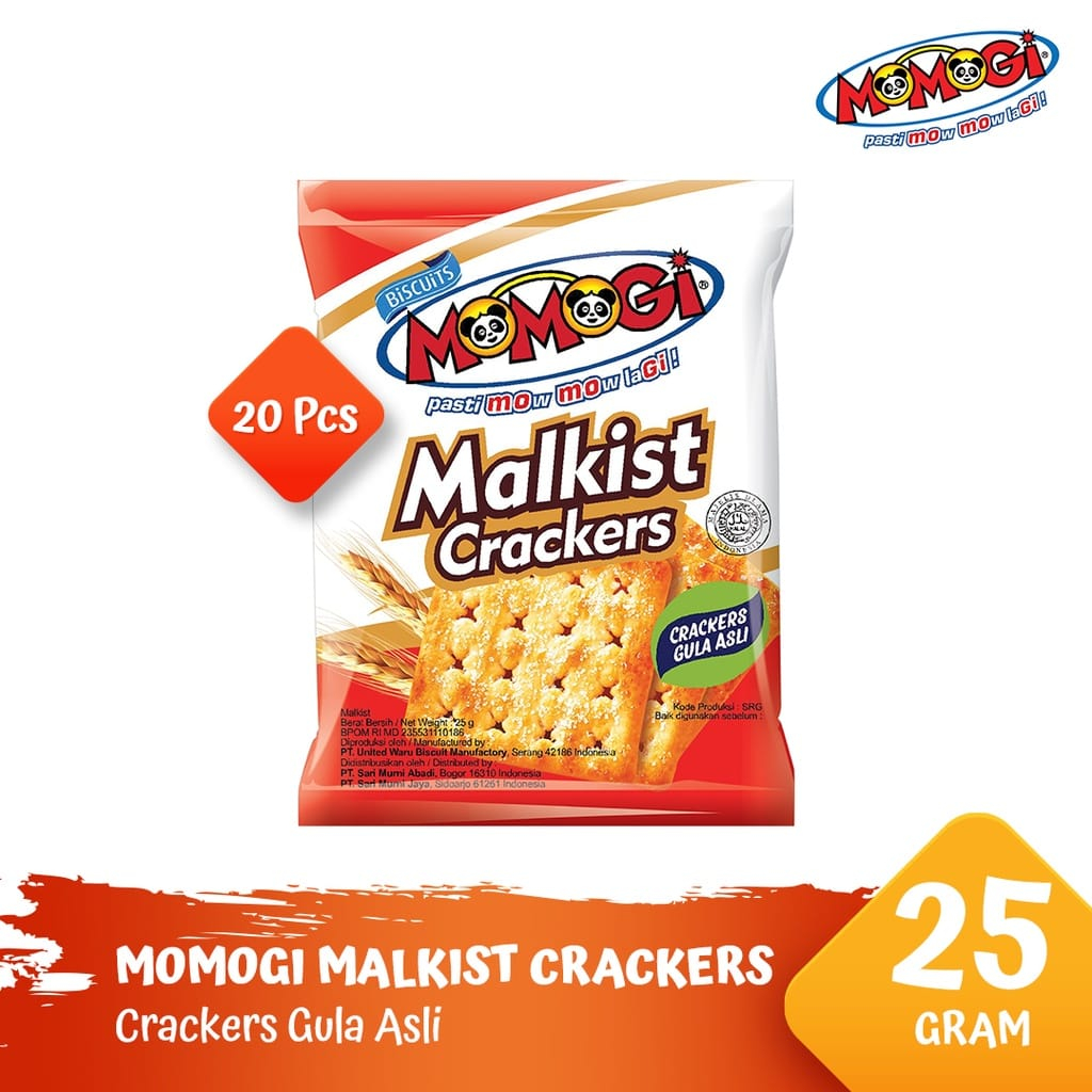 Momogi Malkis Cracker Manis 25gr - 20 pcs