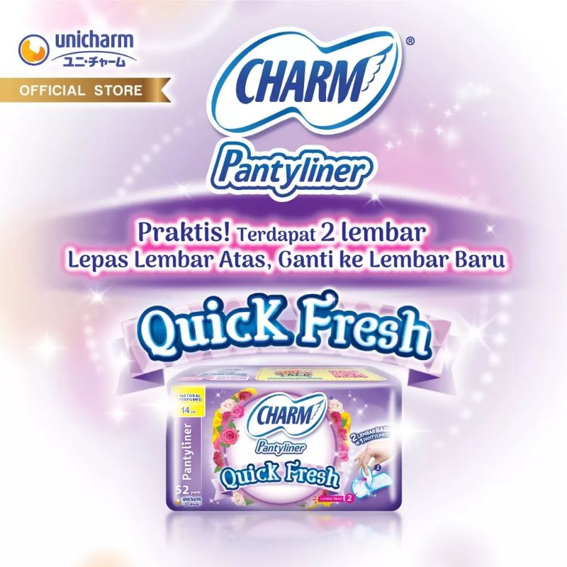 Charm Softex Pantyliner Quick Fresh