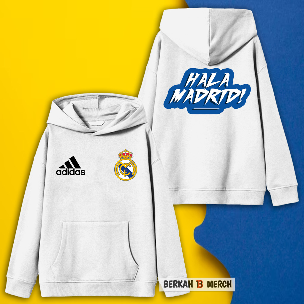 (BISA COD) Jaket Sweater Hoodie Anak Bola Hala Real Madrid