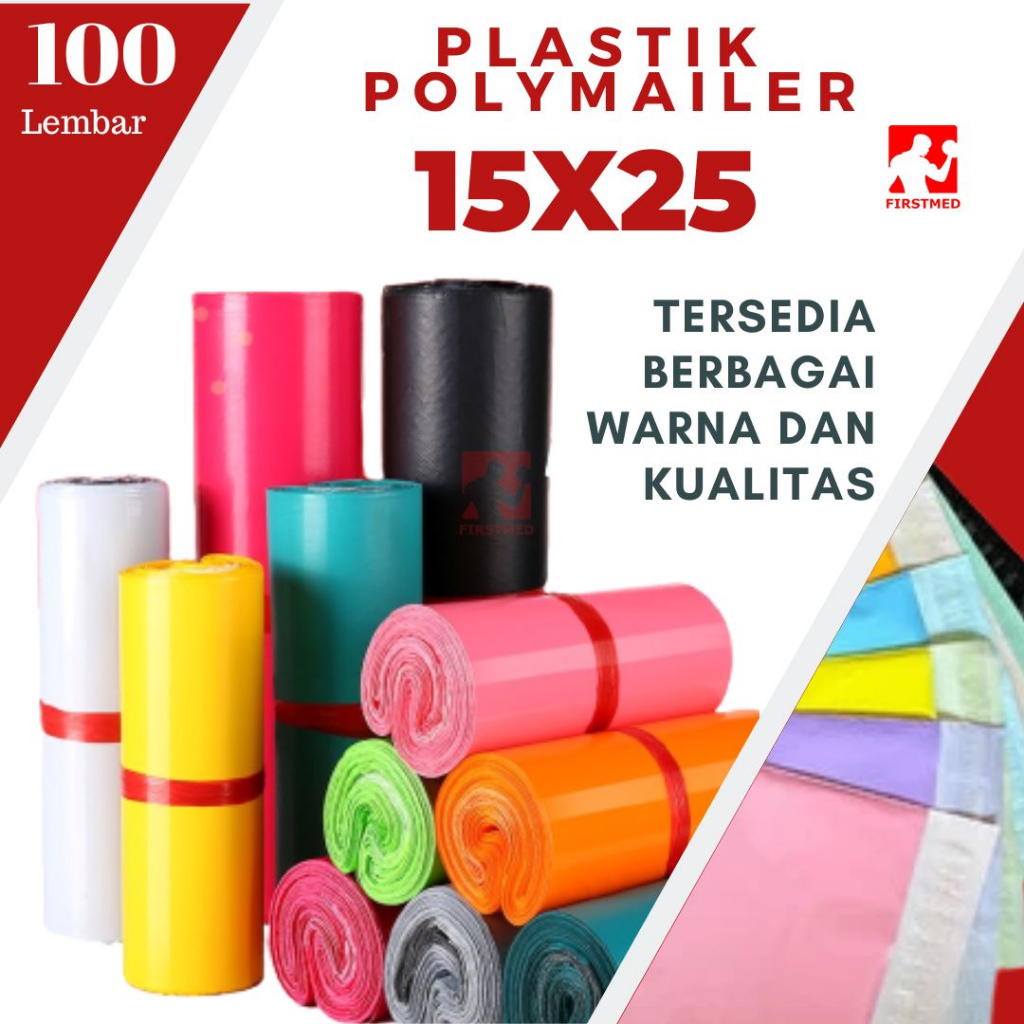 

PLASTIK POLYMAILER 15X25 CM ADA PEREKAT ISI 100 LEMBAR PLASTIK POLIMER PACKING PLASTIK PACKING