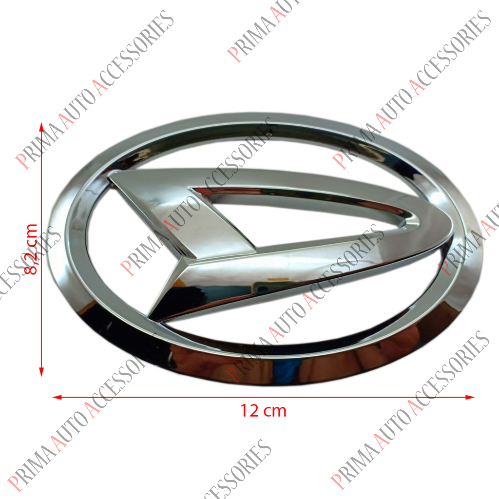 Emblem Mobil Logo DAIHATSU CHROME 12 cm