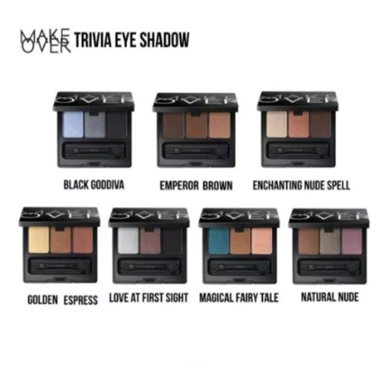 MAKE OVER EYESHADOW TRIVIA ORIGINAL FULLBOX