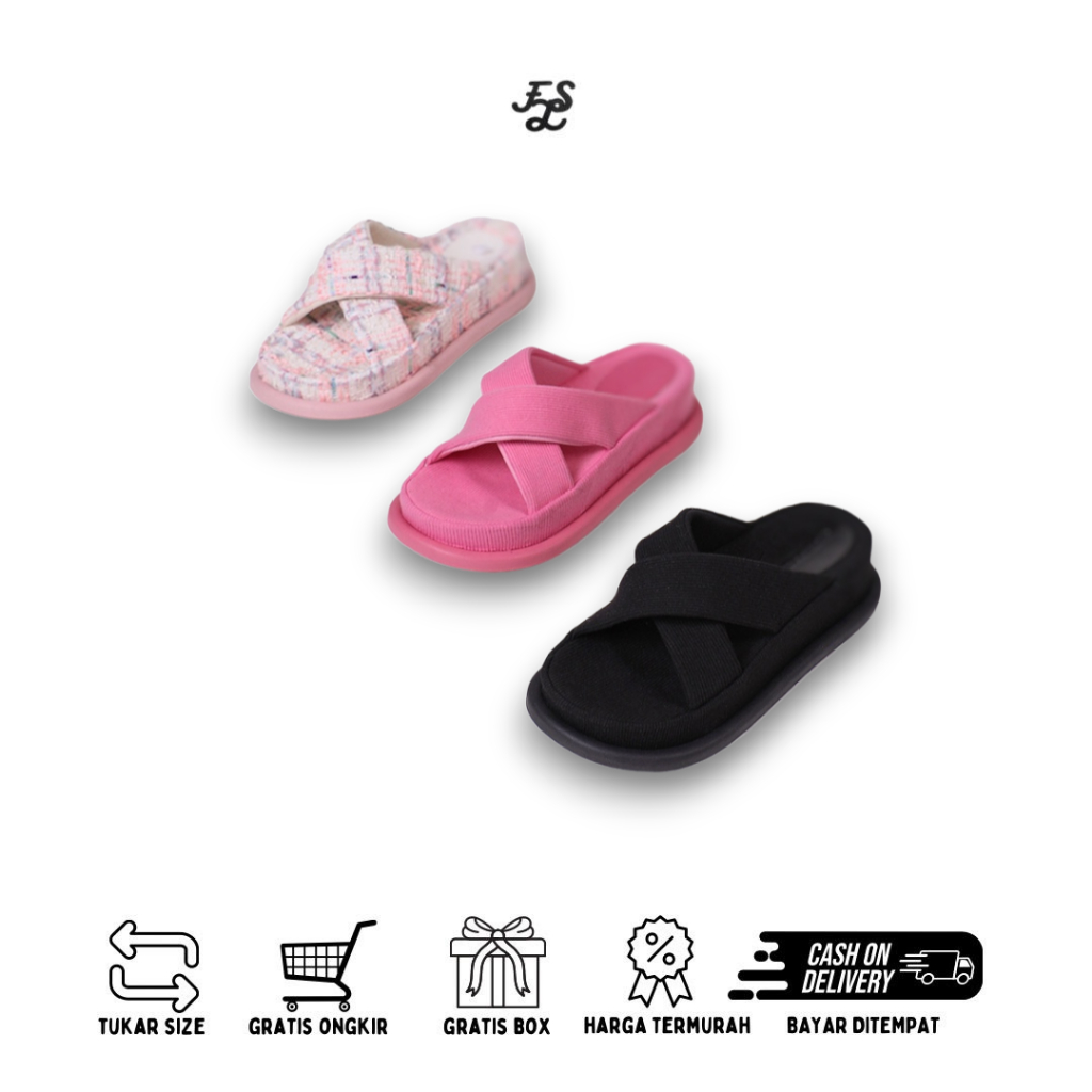 LUMMYSHOP SEPATU WANITA BLOOMING SANDALS CK BKK EDITION PREMIUM IMPORT BERKUALITAS