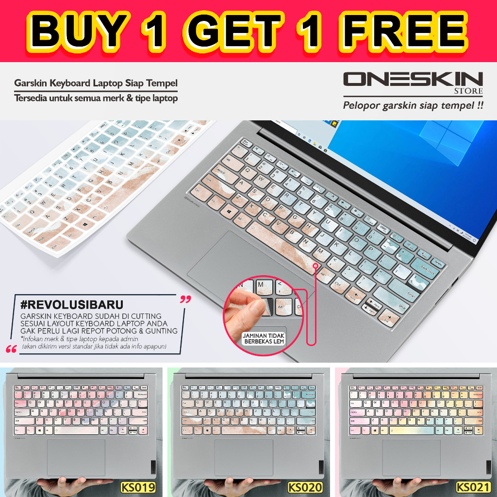 Garskin Stiker Sticker keyboard Laptop For Asus gambar custom katalog 20