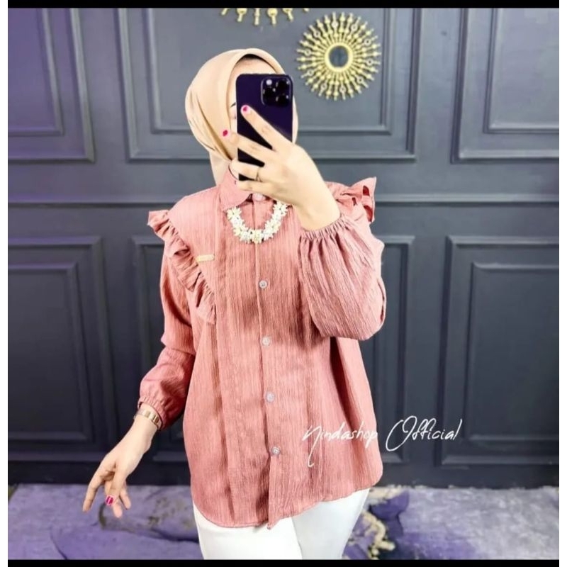 VIRAL!!!!Blouse Terbaru Lady Crush/Kemeja Wanita Viral