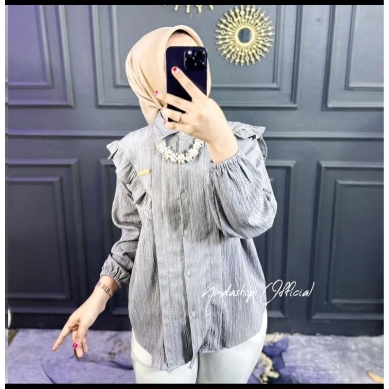 VIRAL!!!!Blouse Terbaru Lady Crush/Kemeja Wanita Viral