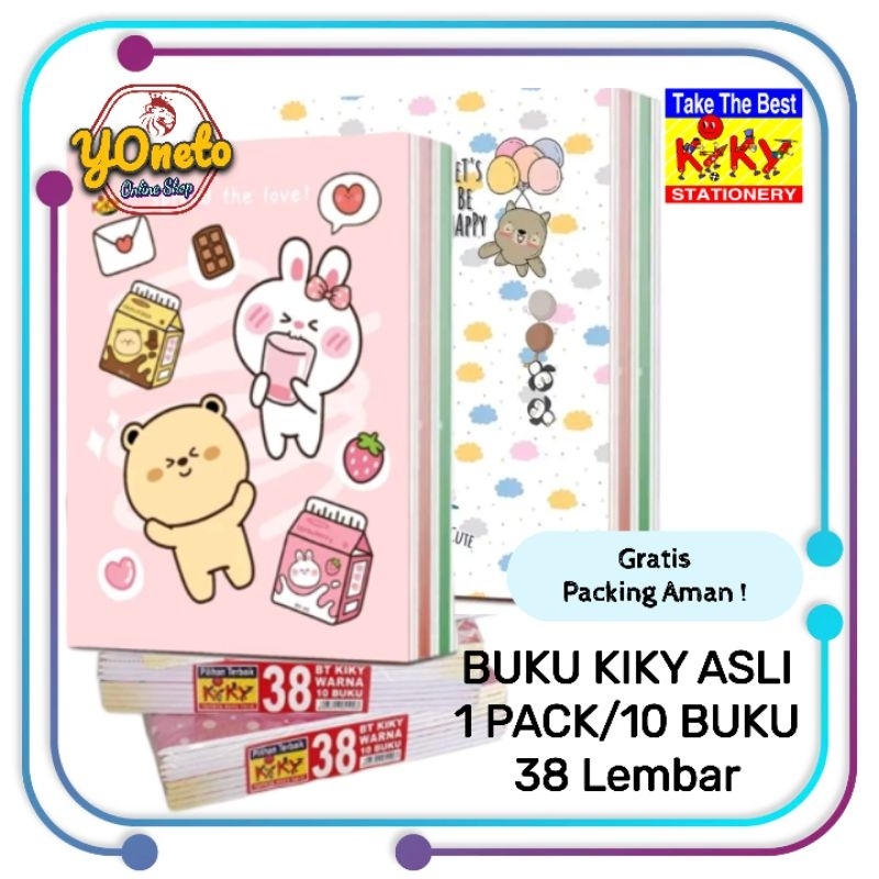 

Buku Tulis KIKY 38 Lembar Original Berkualitas (1Pack=10pcs)