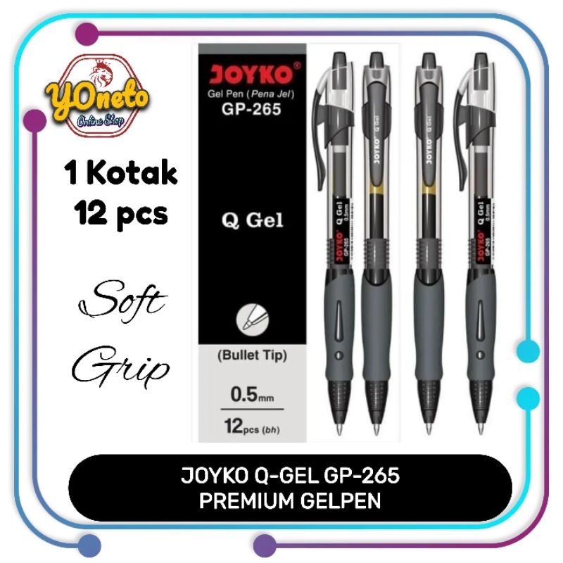 

Pena Gel Q-Gel Joyko GP265 (1Kotak=12pcs)
