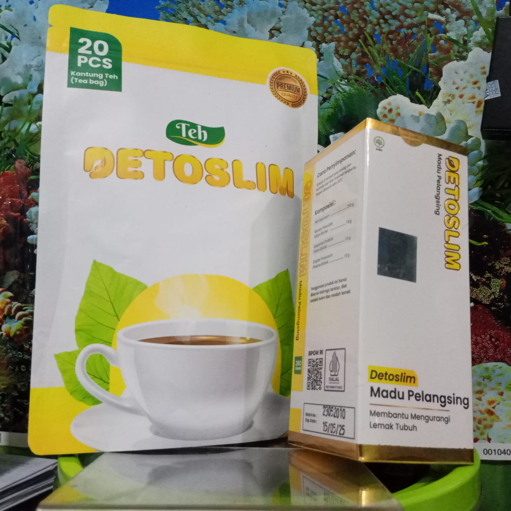 Teh Detoslim 1 Bungkus Teh Diet Penurun Berat Badan Teh Kurus Alami