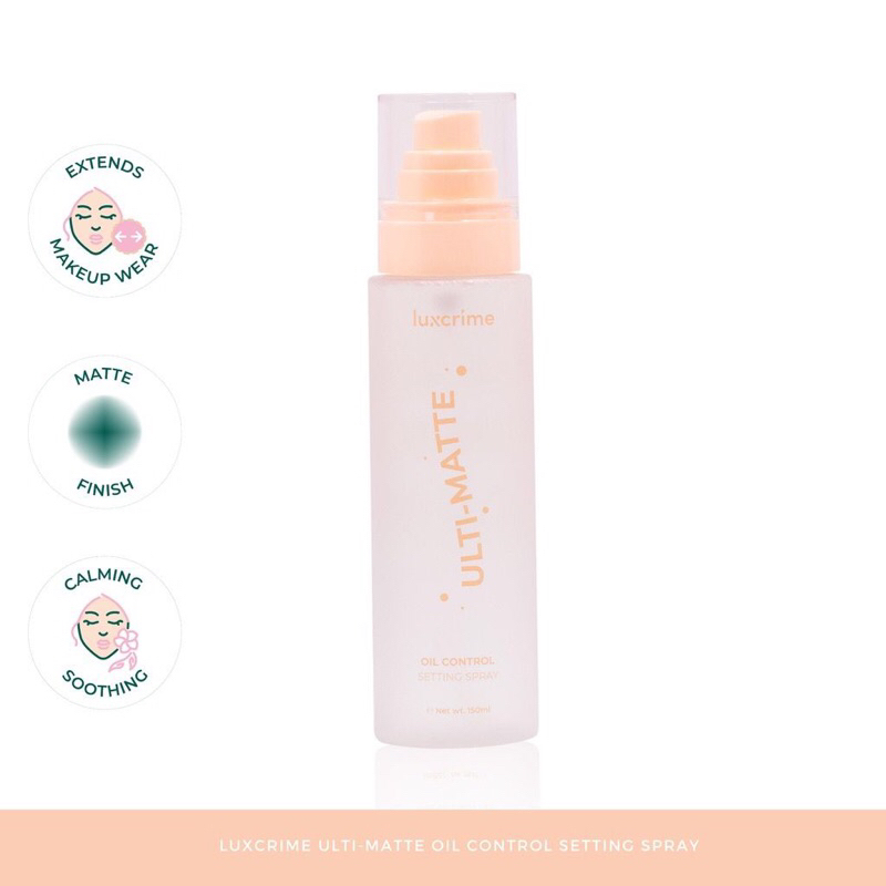 LUXCRIME ULTI-MATTEE OIL CONTROL SETTING SRPAY / Setting Spray Luxcrime