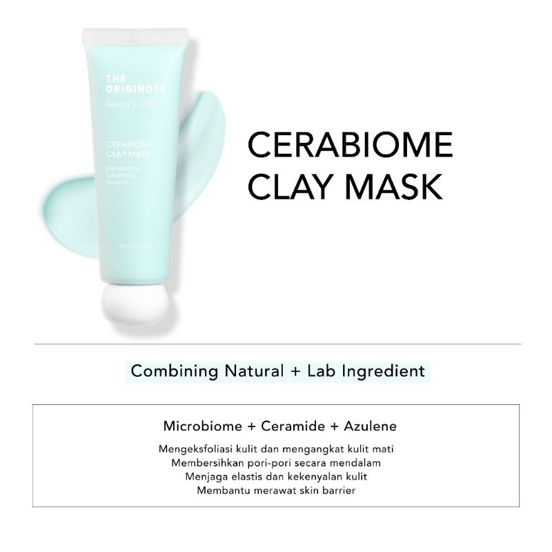 The Originote BHA Charcoal Clay Mask - Masker Wajah Mud Mask Eksfoliasi Mengangkat Sel Kulit Mati Menghilangkan Minyak Berlebih with Charcoal BHA