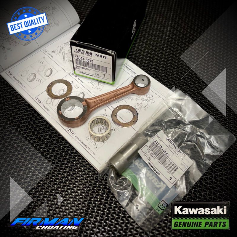 STANG SEHER SET CONECTING ROD NINJA 150 R RR 2 TAK ORIGINAL KAWASAKI 13044-5079