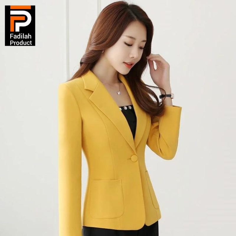 Blazer Wanita Jas Wanita Korea Blezer Terbaru