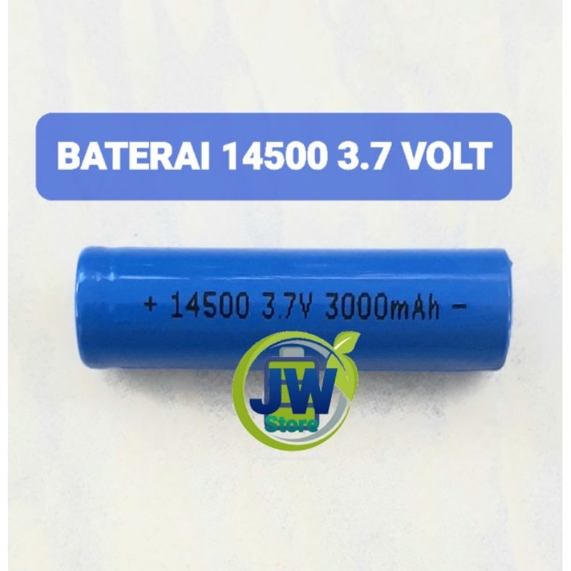 Baterai Tipe 14500 3.7volt flat top (ujung rata)ukuran Baterai AA (Baru)