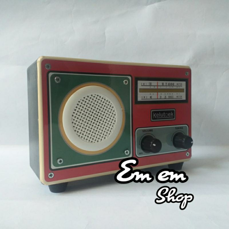 celengan model radio jadul vintage retro