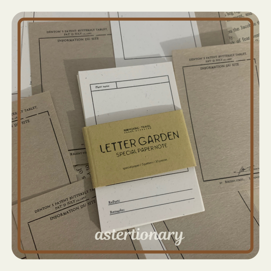 

Memopad Letter Garden Untuk Decorasi Vintage Journal / Diary / Junk Journal