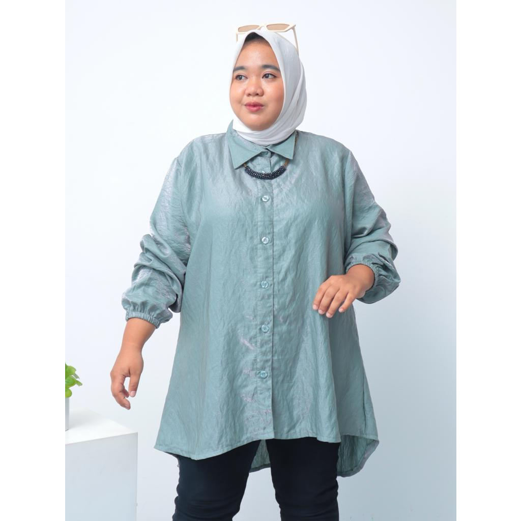 Kemeja Shimer Oversize Agie  - ( 2301.02.072)