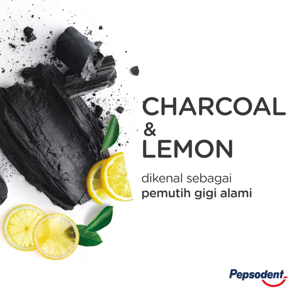 PEPSODENT COMPLETE 8 CHARCOAL 160G PASTA GIGI ODOL TOOTH PASTE