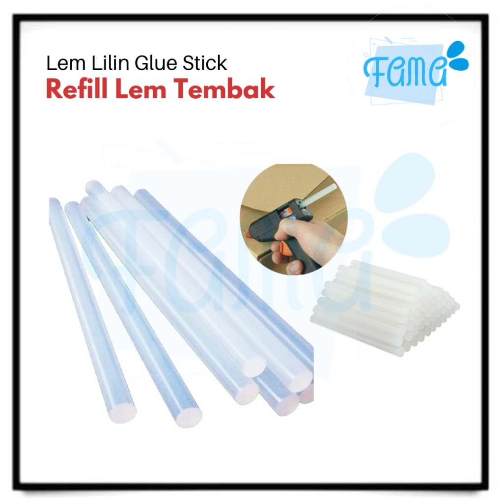 

Glue Stick Lem Tembak Kecil Panjang 30cm [FAMA0023]
