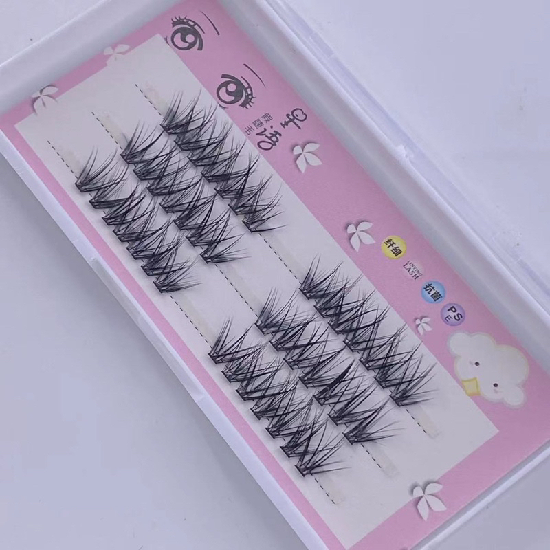 RPB PUNZEL FAIRY DOUYIN KPOP IDOL MAKEUP Eyelashes Manga Lashes Natural Individual Cluster EyeLashes Quick DIY Eyelash Extensions KIT Cosplay Lashes