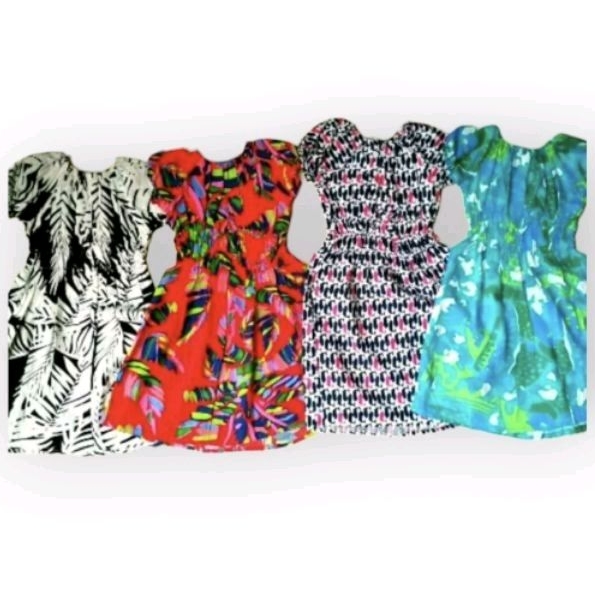 Smok Santung / Dress anak santung rayon