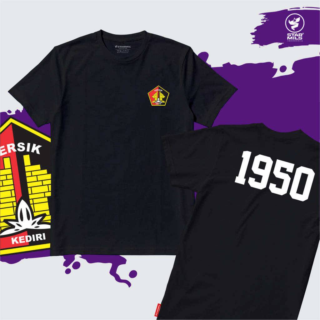 Kaos PERSIK Kediri 1950 Macan Putih Laskar Jayabaya starmils 10946B