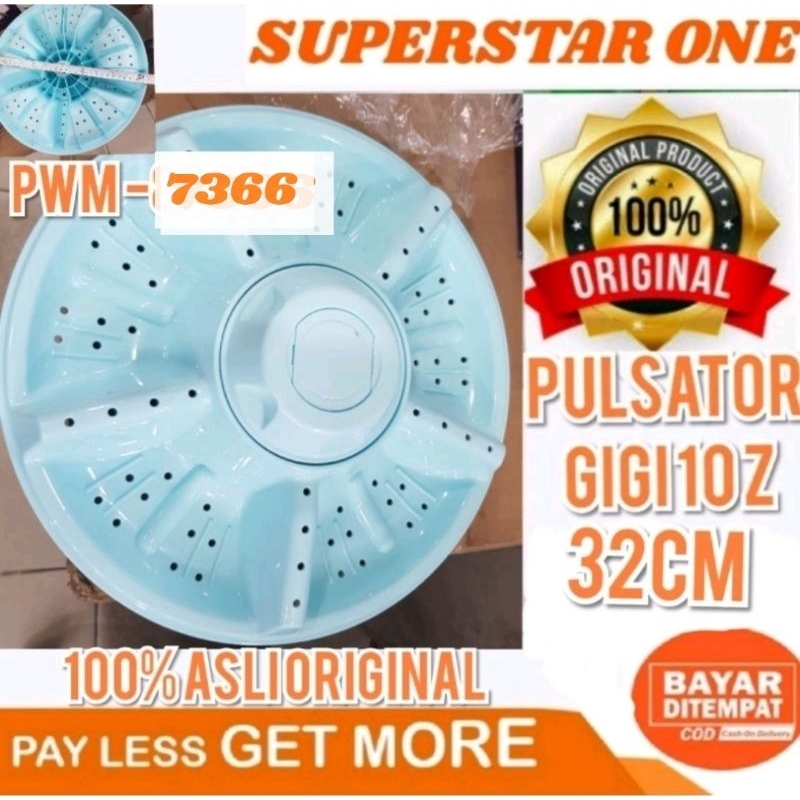 pulsator  mesin cuci polytron pwm-7366  pulsator pwm 7366 100% Asli original